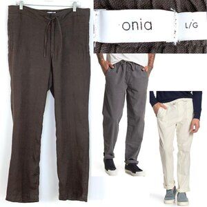 Onia Brown Drawstring Men’s Pants